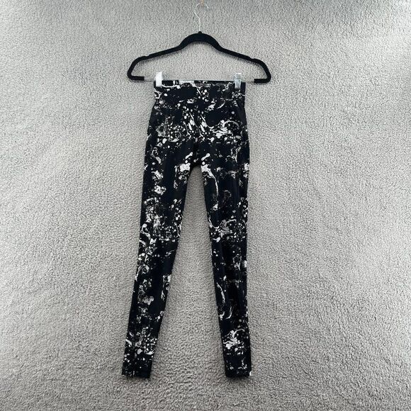 HPE Black Graffiti Workout Leggings Size XS - Picture 2 of 14